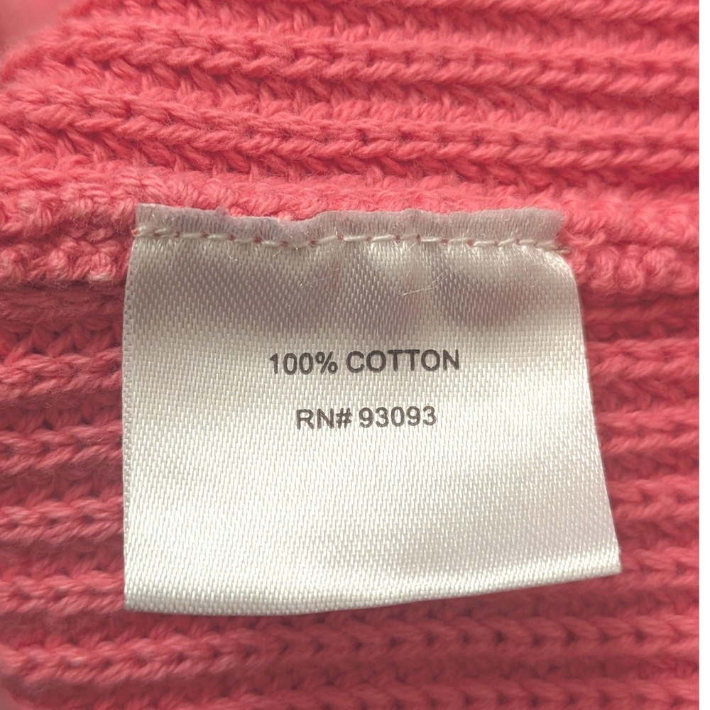 Tyler Boe Mineral Wash Sweater Pink Cotton Gold Zippers V- neck Swancore XS‎ - Picture 8 of 9